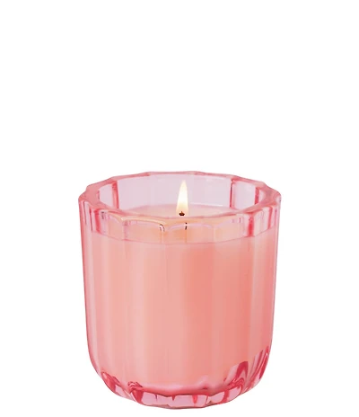 Aromatique The Smell of Spring Ribbed Glass Candle, 8 oz.
