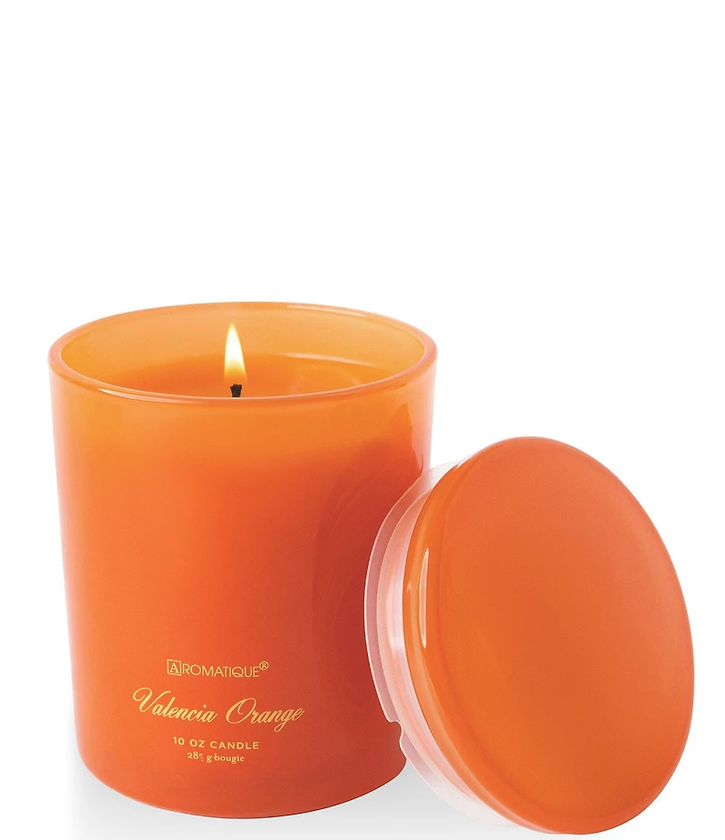 Aromatique Valencia Orange Foundry Glass Candle With Lid