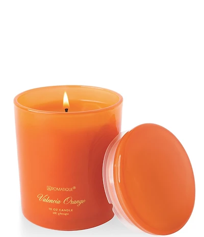 Aromatique Valencia Orange Foundry Glass Candle With Lid