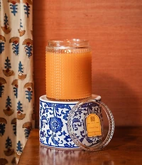 Aromatique Valencia Orange Textured Glass Candle, 15 oz.