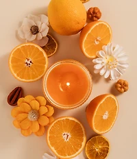 Aromatique Valencia Orange Textured Glass Candle, 15 oz.