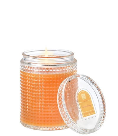 Aromatique Valencia Orange Textured Glass Candle, 15 oz.
