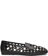 ASH Bali Caged Leather Studded Penny Loafers