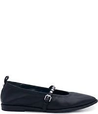 ASH Bella Nappa Leather Studded Mary Jane Flats
