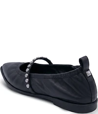 ASH Bella Nappa Leather Studded Mary Jane Flats