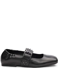 ASH Beverly Studded Leather Mary Jane Flats