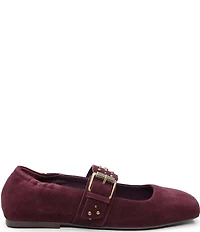 ASH Beverly Suede Studded Mary Jane Flats