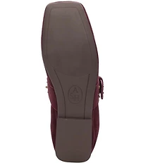 ASH Beverly Suede Studded Mary Jane Flats