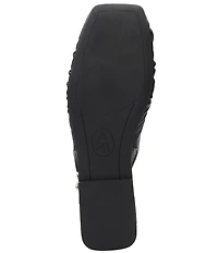 ASH Bibi Ruched Leather Slingback Ballet Flats