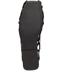 ASH Bone Suede Geo Cut Out Studded Mules