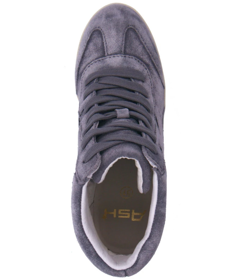 ASH Boradia Washed Suede High Top Wedge Sneakers