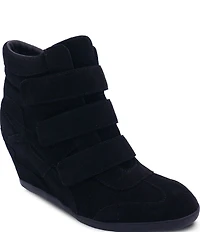 ASH Bowie 2.0 Suede Sporty Wedge Sneakers