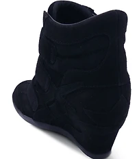 ASH Bowie 2.0 Suede Sporty Wedge Sneakers