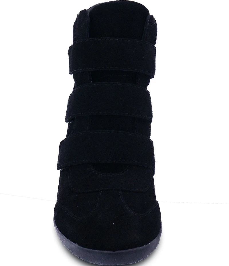 ASH Bowie 2.0 Suede Sporty Wedge Sneakers