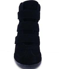 ASH Bowie 2.0 Suede Sporty Wedge Sneakers