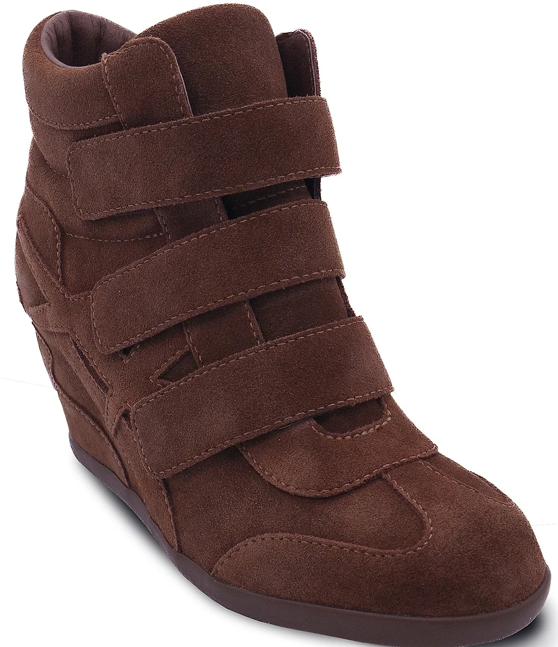 ASH Bowie 2.0 Suede Sporty Wedge Sneakers