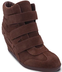 ASH Bowie 2.0 Suede Sporty Wedge Sneakers