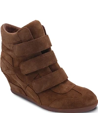 ASH Bowie 2.0 Suede Sporty Wedge Sneakers
