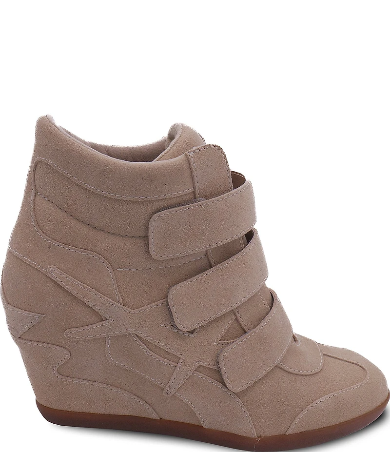 ASH Bowie 2.0 Suede Sporty Wedge Sneakers