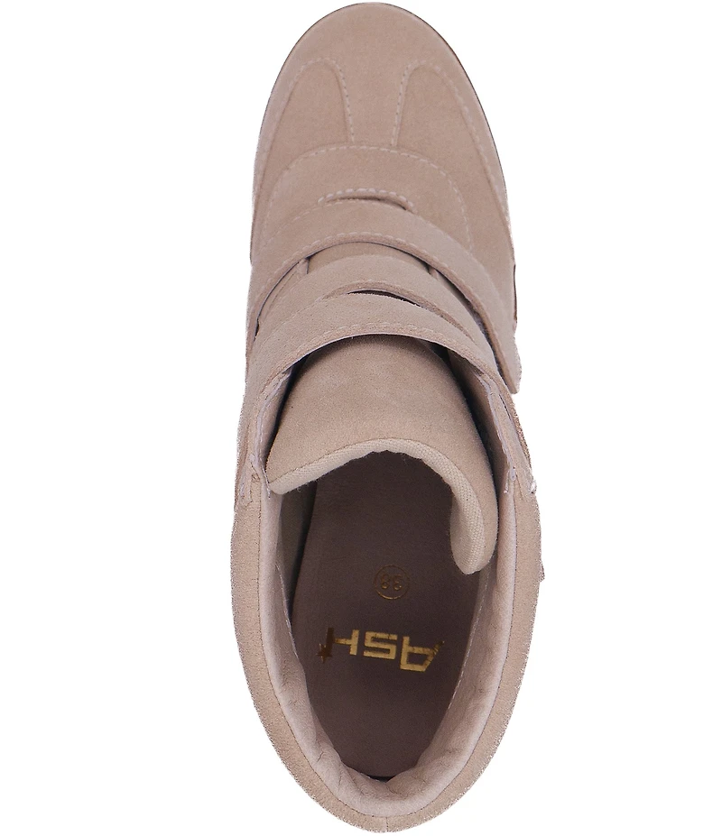 ASH Bowie 2.0 Suede Sporty Wedge Sneakers