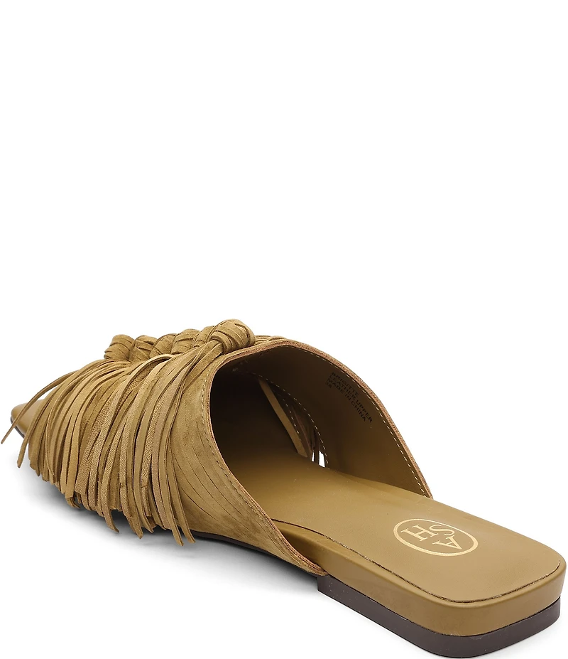ASH Brigitte Suede Tassel Slide Sandals
