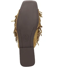 ASH Brigitte Suede Tassel Slide Sandals