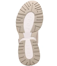 ASH Ceva Mesh Leather Sporty Slingback Platform Wedge Sandals