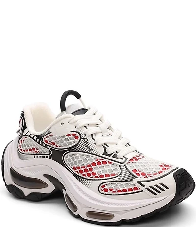 ASH Dragon Mesh Lace Up Platform Sneakers