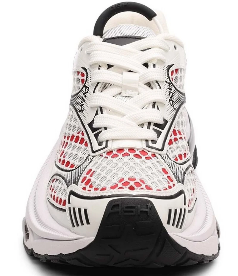ASH Dragon Mesh Lace Up Platform Sneakers