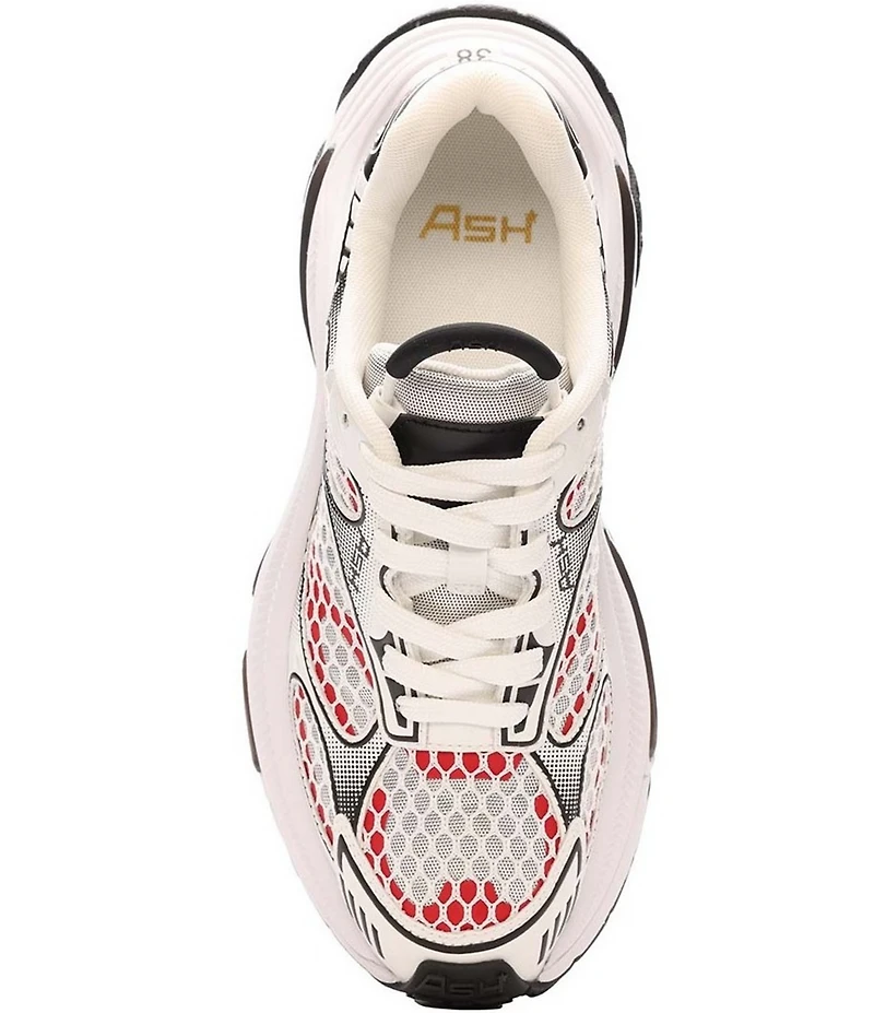 ASH Dragon Mesh Lace Up Platform Sneakers