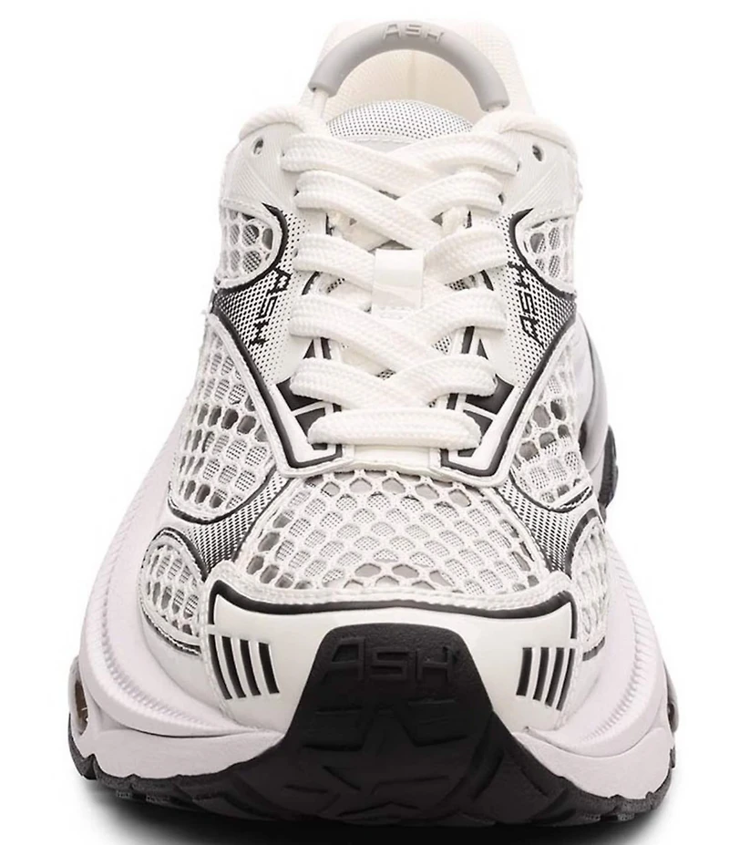 ASH Dragon Mesh Lace Up Platform Sneakers