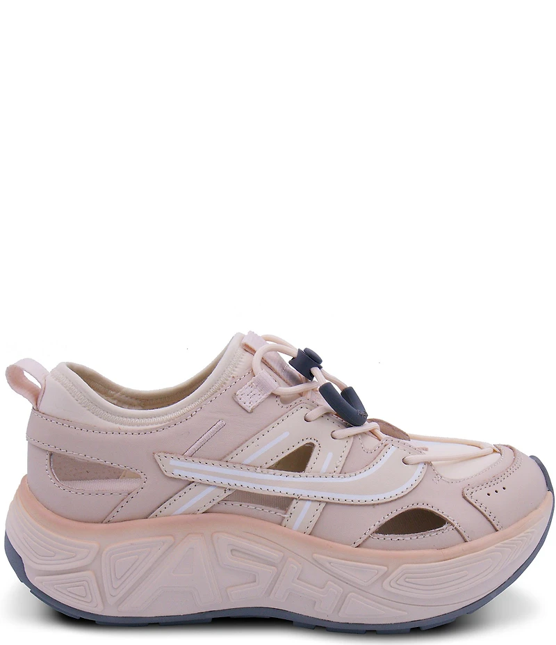 ASH Explore Sporty Leather Cut Out Chunky Sole Sneakers