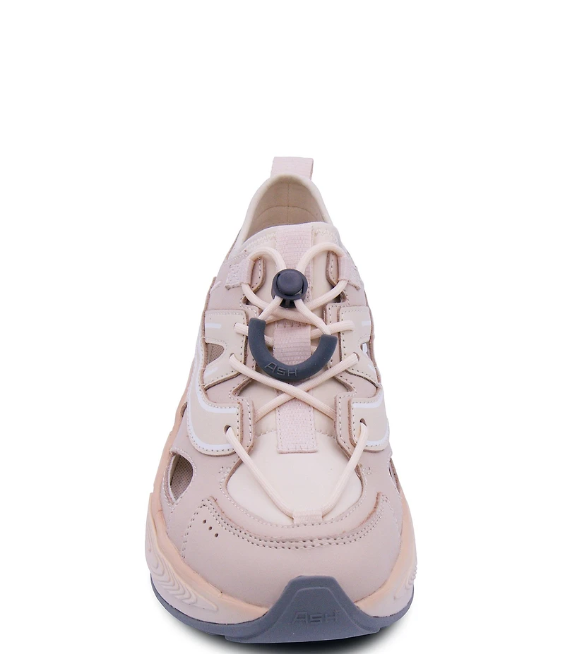 ASH Explore Sporty Leather Cut Out Chunky Sole Sneakers