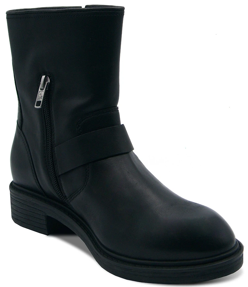 ASH Flame Lily Leather Moto Boots