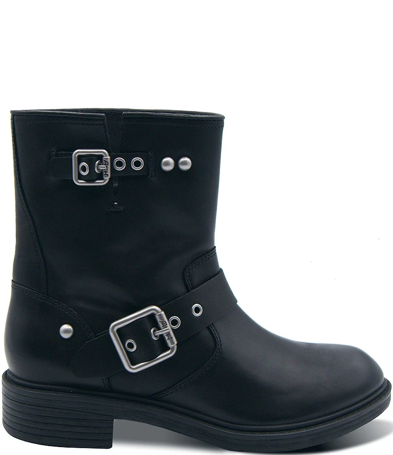ASH Flame Lily Leather Moto Boots