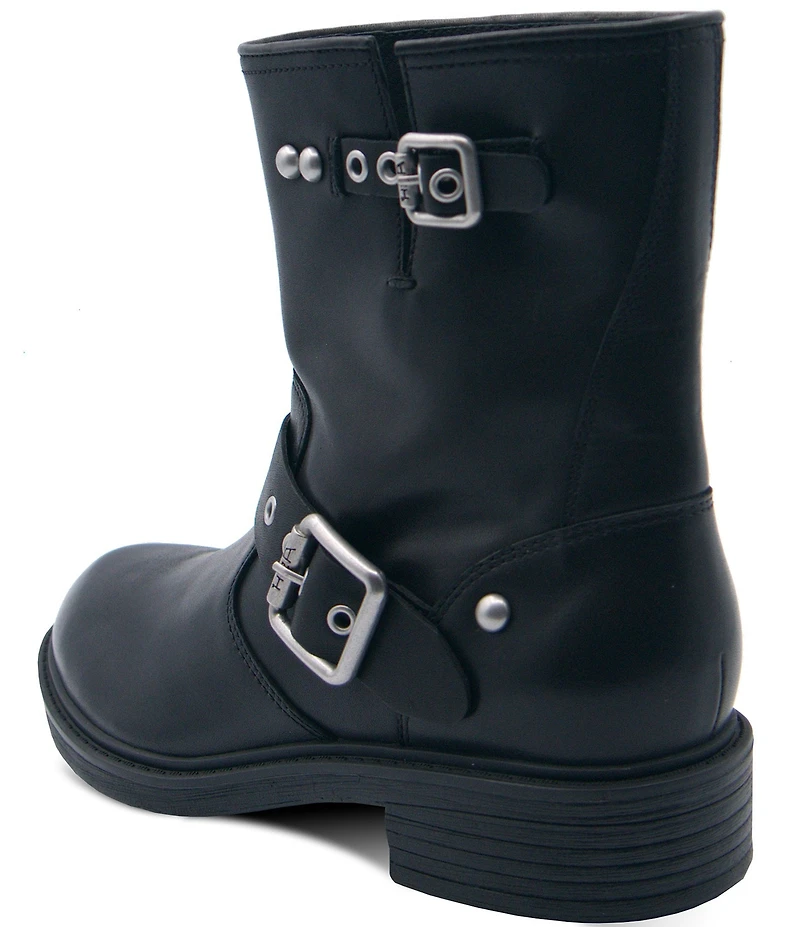 ASH Flame Lily Leather Moto Boots