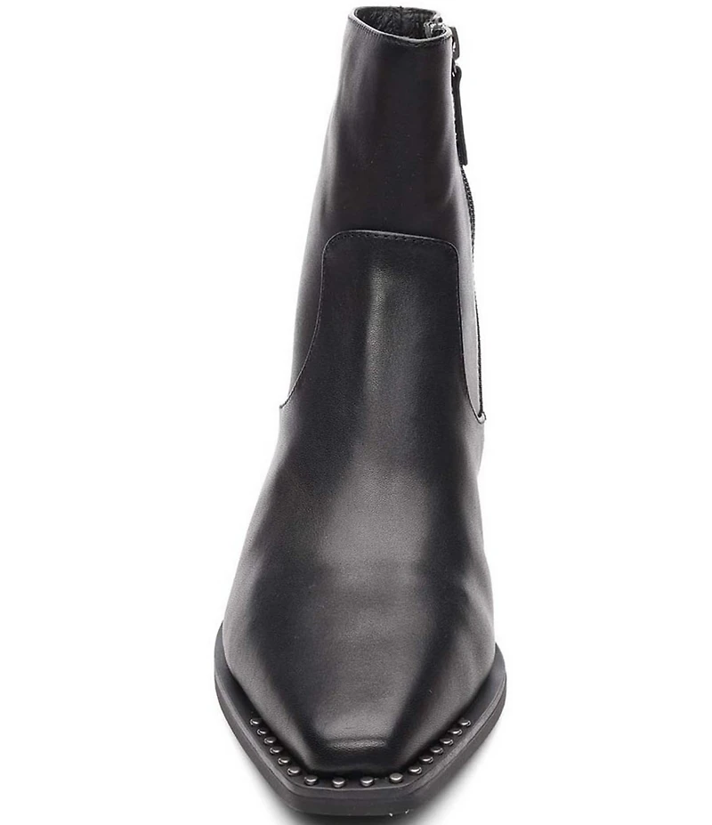 ASH Hasley Leather Western Inspired Stud Trim Booties