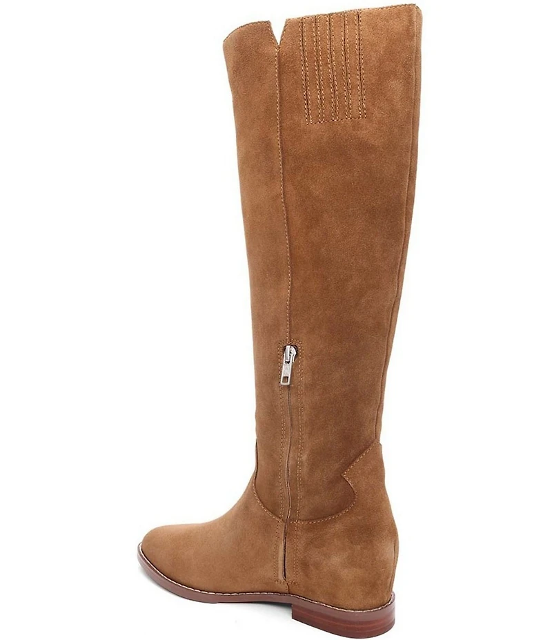 ASH Jocelyn Suede Hidden Wedge Tall Boots