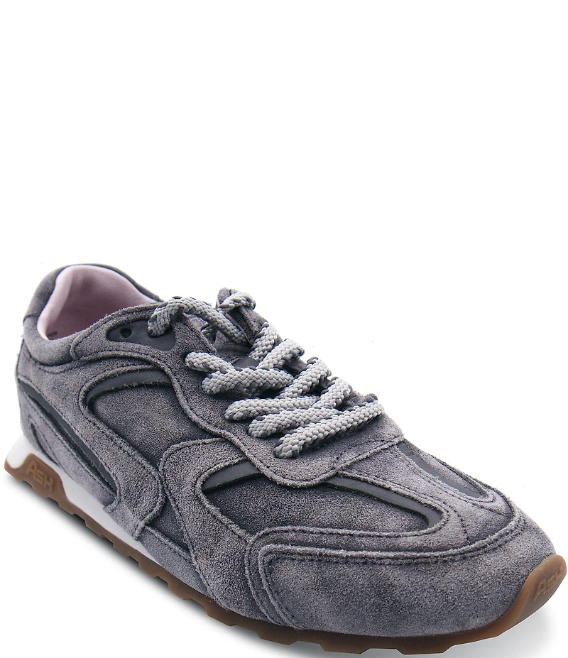 ASH Kasar Washed Suede Lace Up Sneakers