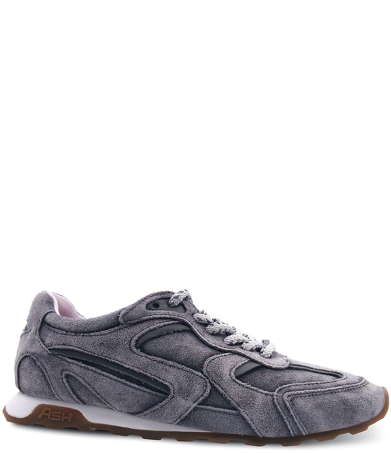 ASH Kasar Washed Suede Lace Up Sneakers