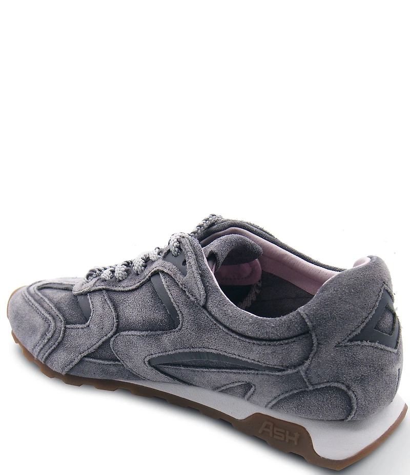 ASH Kasar Washed Suede Lace Up Sneakers