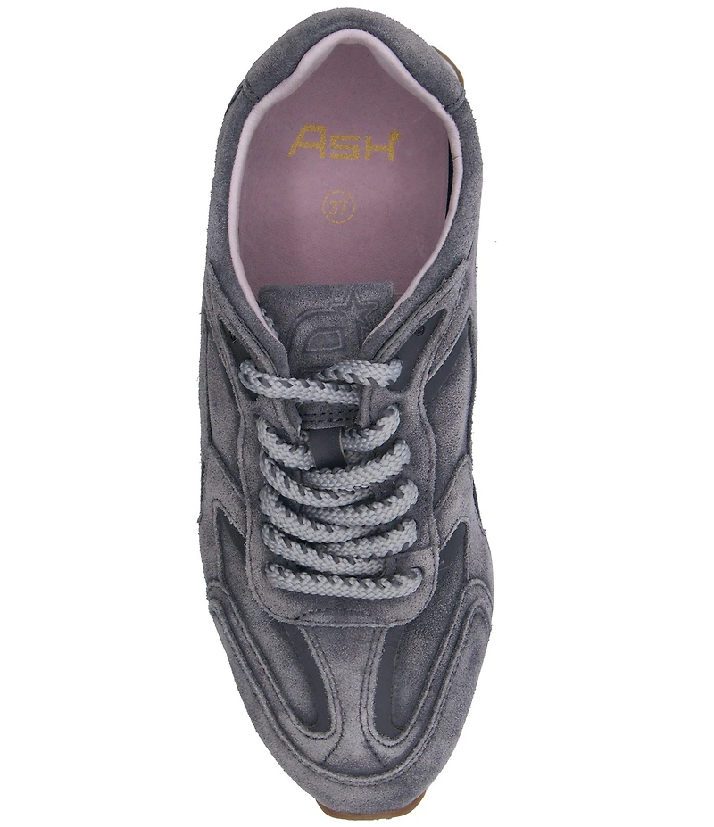 ASH Kasar Washed Suede Lace Up Sneakers
