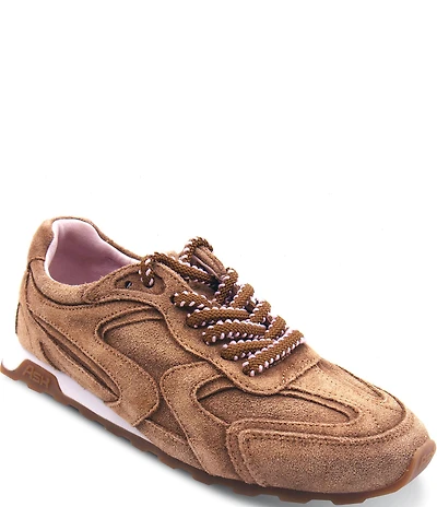 ASH Kasar Washed Suede Lace Up Sneakers