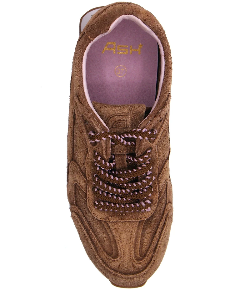ASH Kasar Washed Suede Lace Up Sneakers