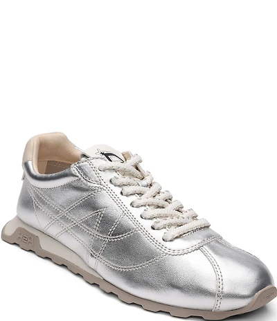 ASH Kill Bill Metallic Leather Lace Up Sneakers