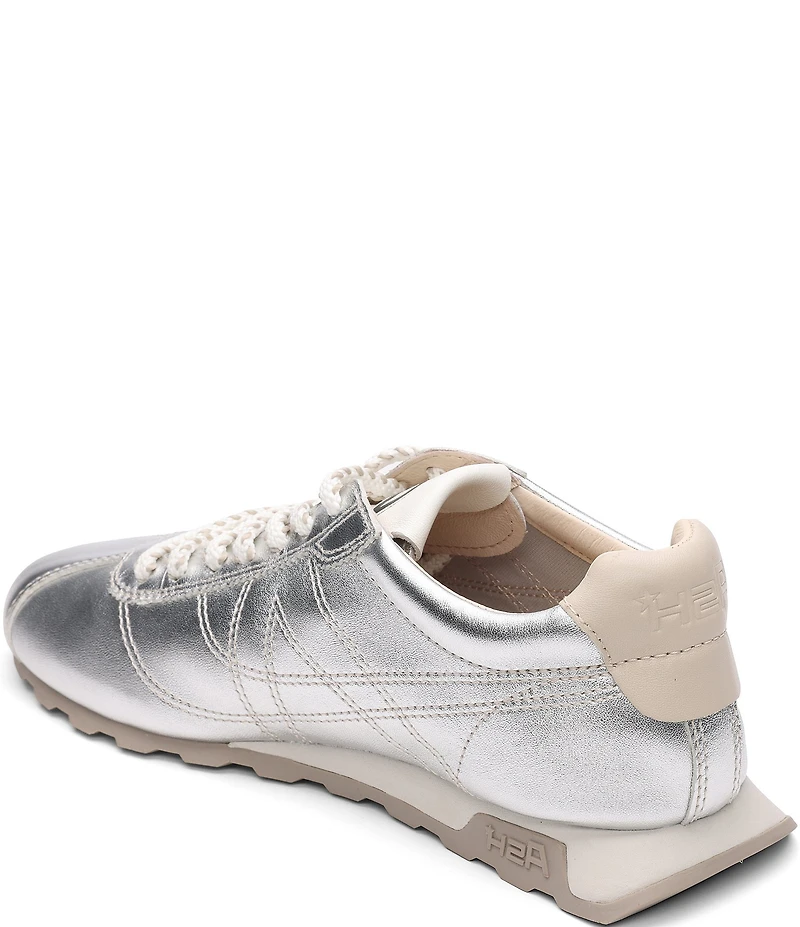 ASH Kill Bill Metallic Leather Lace Up Sneakers