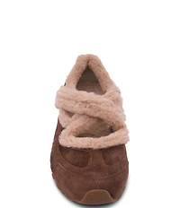 ASH Kore Bis Fur Suede Faux Fur Lined X-Band Sneaker Flats