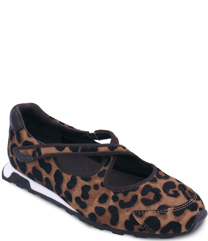 ASH Kore Bis Leopard Print Calf Hair X-Band Sneaker Flats