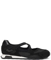 ASH Kore Leather and Mesh Crossover Mary Jane Sneakers