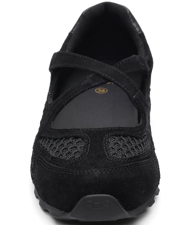 ASH Kore Leather and Mesh Crossover Mary Jane Sneakers